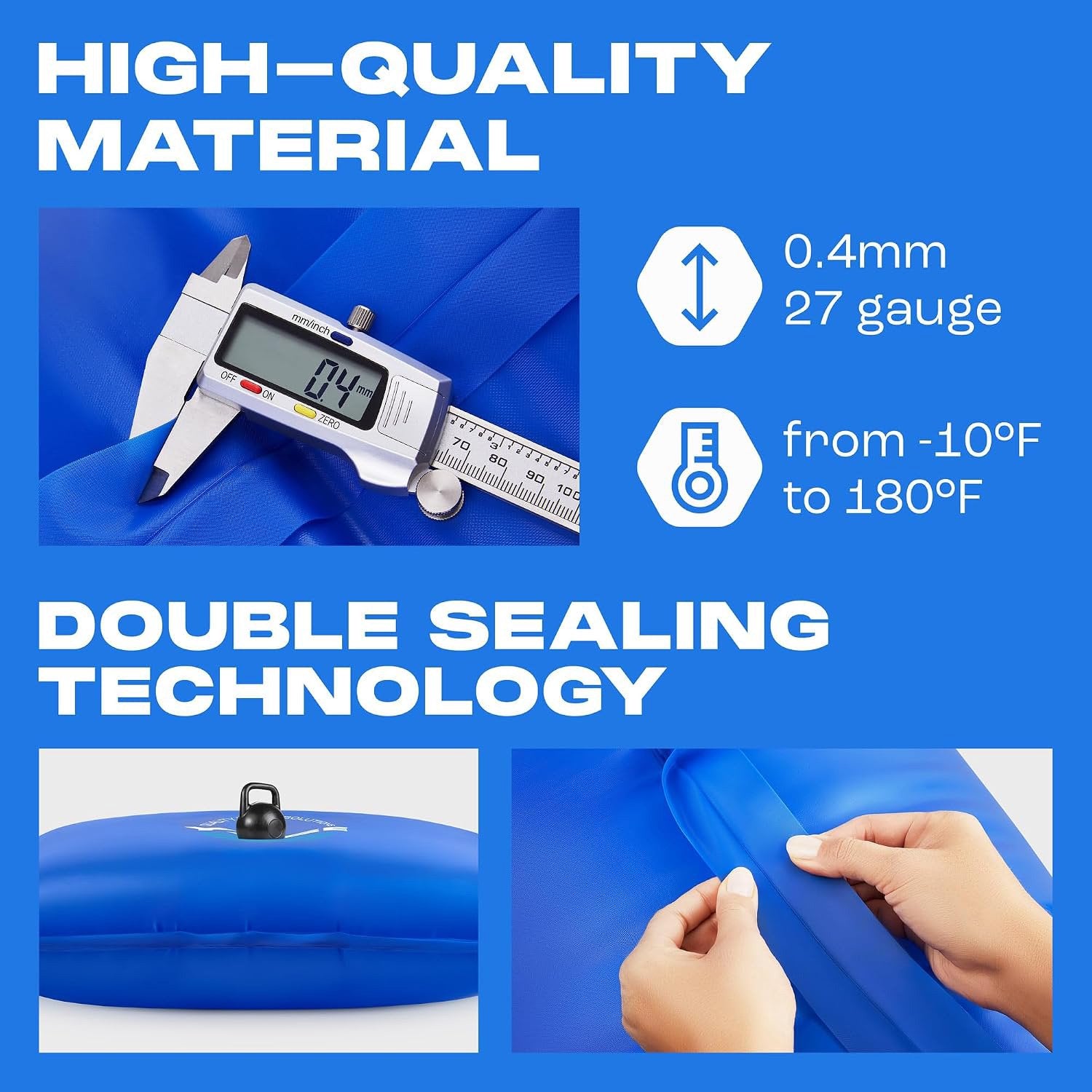 Pool Pillows for Above Ground Pools, Heavy Duty Pool Pillows Float, PVC Winter Pool Air Pillow, 4x8FT