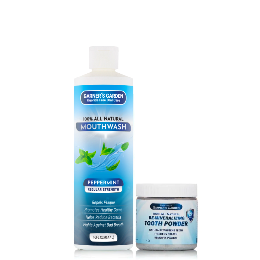 Natural Mouthwash and Tooth Powder